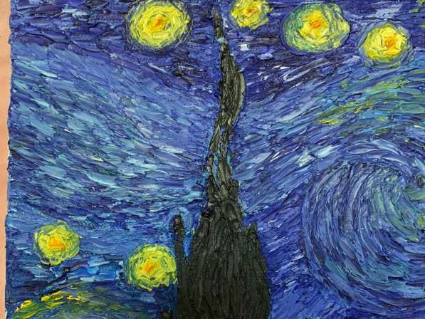 Картина Винсента Ван Гога «Звёздная ночь» в Москве фото 5