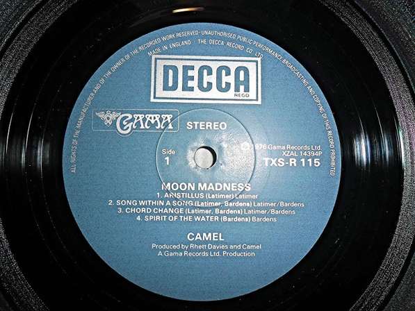 Camel - Moonmadness (uk) в Санкт-Петербурге фото 3