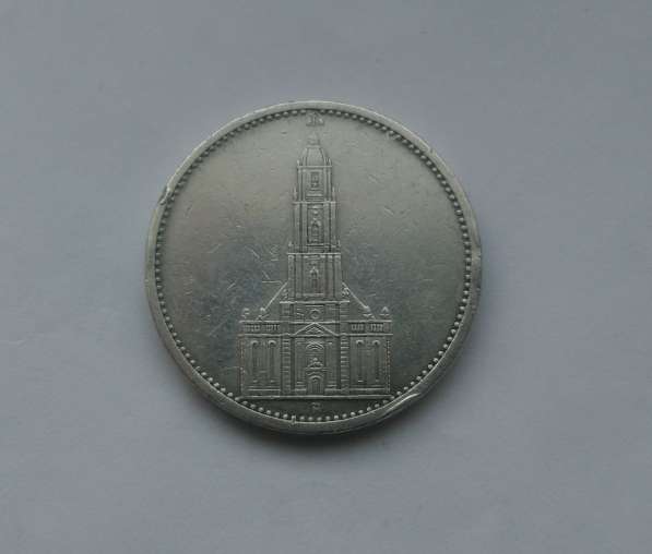 5 марок 1934 г.Третий Рейх Кирха (серебро)