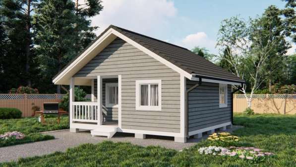 Дачный дом 6х6 м в фото 3