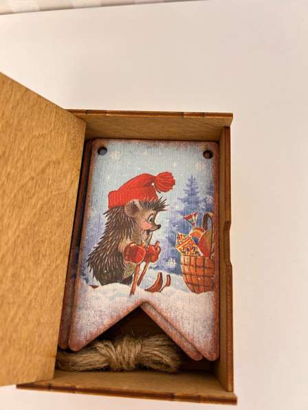 Новогодние ретро флажки из дерева в Москве фото 3