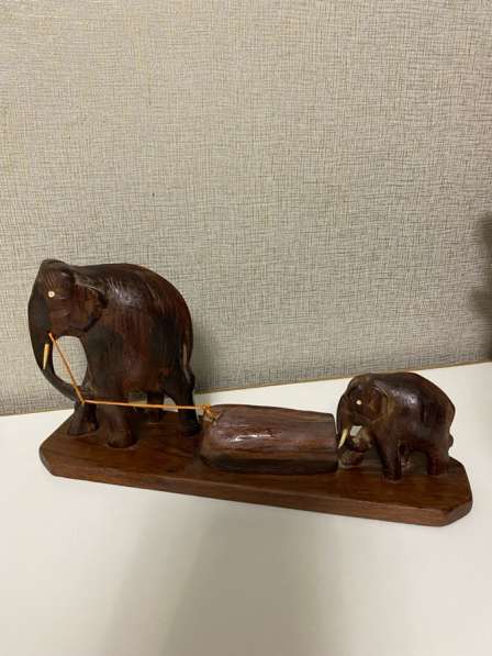 Слоны винтажный из дерево
