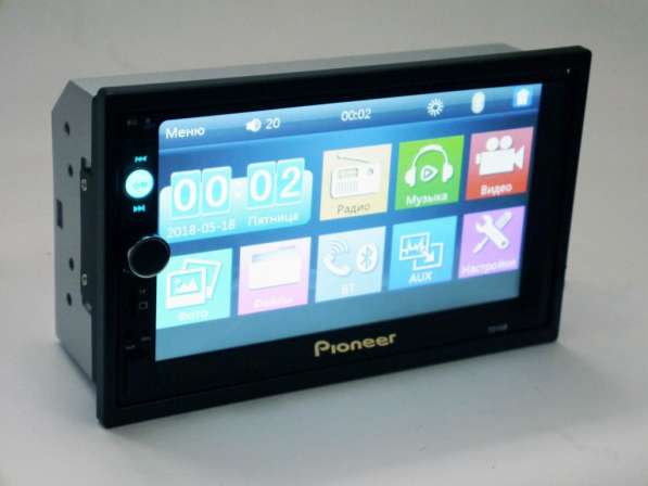 2din Магнитола Pioneer 7010 USB, SD, Bluetooth,ПУЛЬТ НА РУЛЬ в фото 7