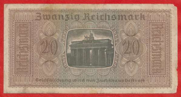 Германия 3 рейх 20 марок 1939 г. J 8128938 в Орле