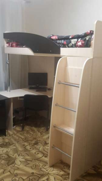 Кровать Детская Многофункциональная / шкаф,комод,стол + матр в Краснодаре
