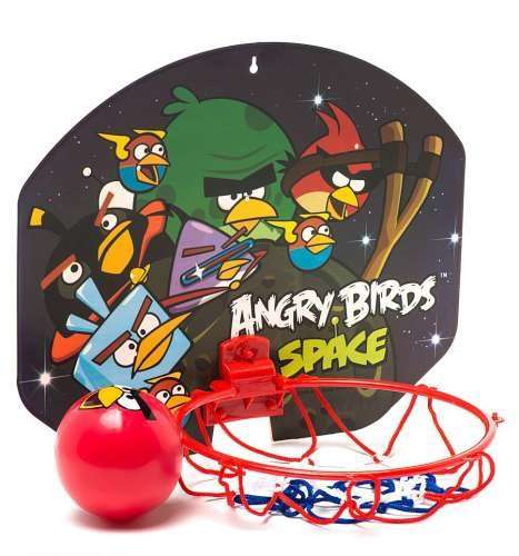 Баскетбольный щит с кольцом 35х30см с мячом Angry Birds