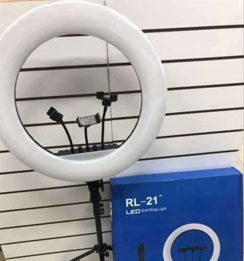 Кольцевая лампа rl21 54 см + штатив 2м