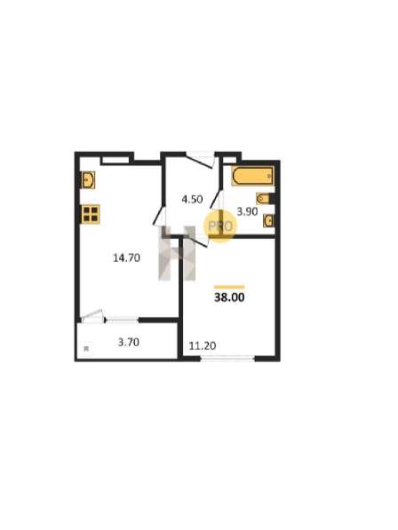 Продам 1-комнатную квартиру с европланировкой!