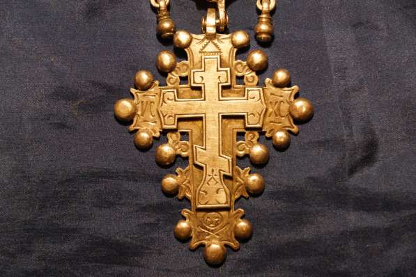 Старинный серебряный старообрядческий наперсный крест. 1893 в Санкт-Петербурге фото 6