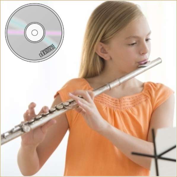 Учитесь играть с фонограммой-сборники для занятий на флейте