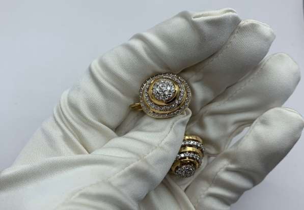 Золотой комплект с бриллиантами 3,5 ct в Махачкале фото 3