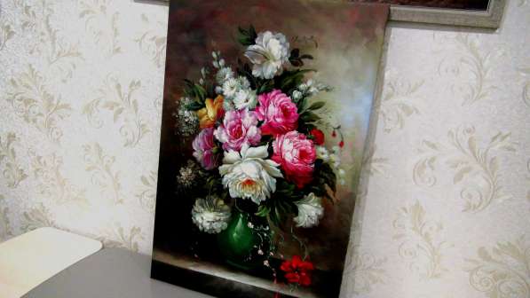 Цветочное вдохновение, 60х90см, Картина маслом
