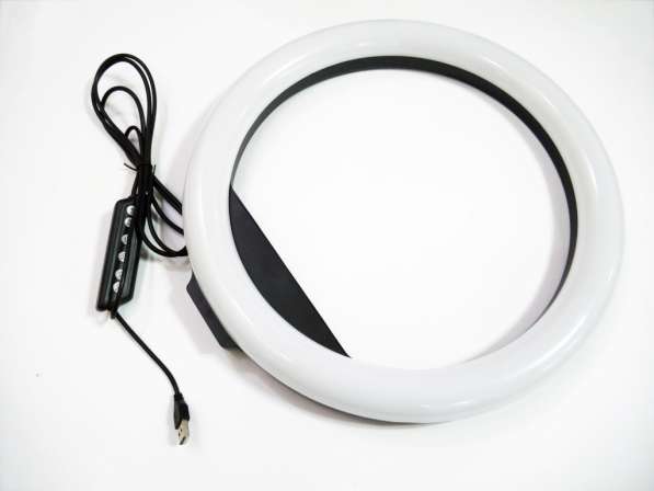 Кольцевая LED лампа RGB MJ36 36см 3 крепл. тел USB в фото 14