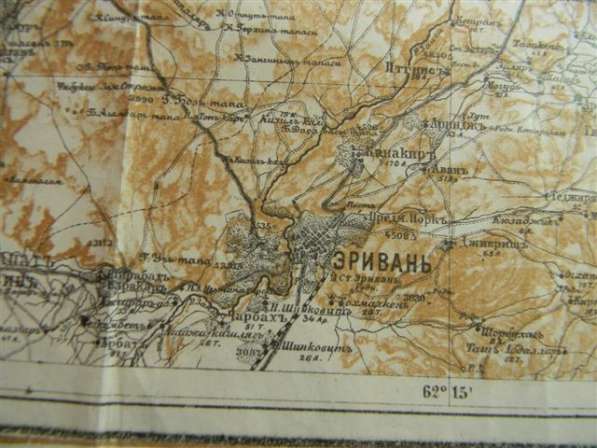 Топокарта(топографическая карта)Тифлис Е-7 1929г и К-38 1934 в фото 22
