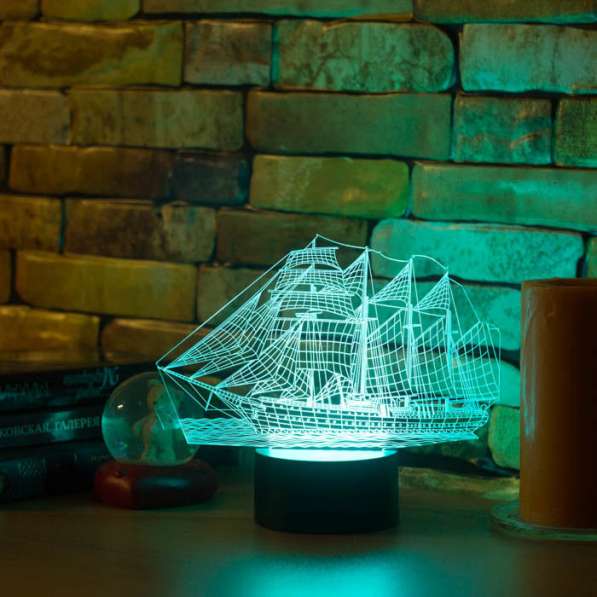 3D светильник корабль в Москве