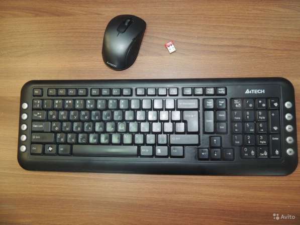 Беспроводные клавиатура + мышь A4Tech