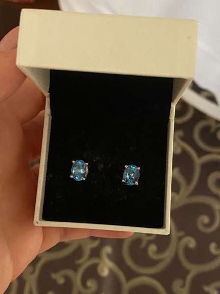 Серьги топазы в Москве