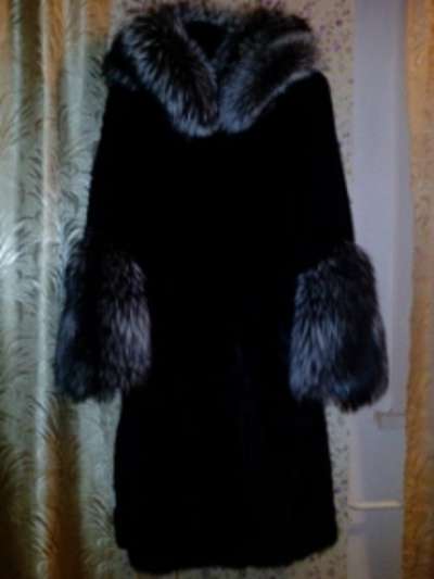 Норковая шуба черная с чернобуркой Снежная Королева 2013 в Иркутске фото 3