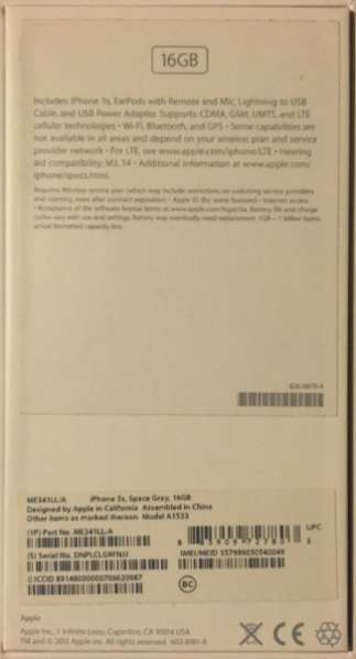 смартфон Apple iPhone 5s 16Gb 4G в Санкт-Петербурге