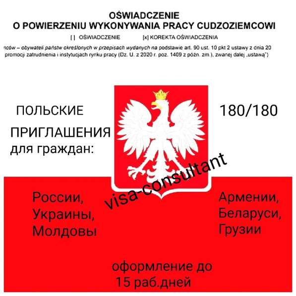 Виза Польская тип D