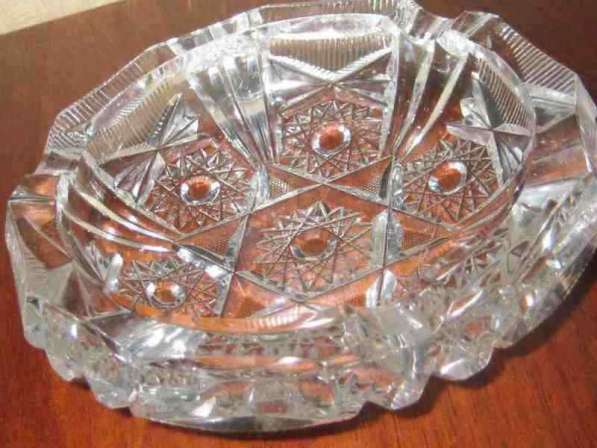 Хрустальная пепельница. Чешский хрусталь. ВИНТАЖ в Москве фото 5