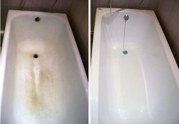 Реставрация ванны Акрилом эмалировка в Москве