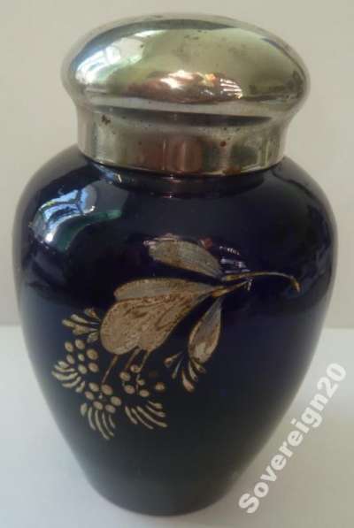 Чайница 1950 1960-ые гг. СССР кобальт синее стекло в Орле фото 13