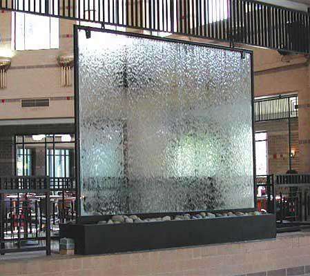 Водопады по стеклу и воздушно пузырьковые панели в фото 4