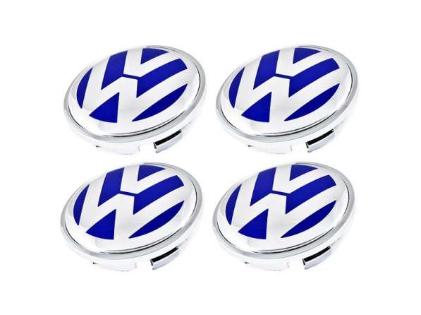 Заглушки в диски VW синие