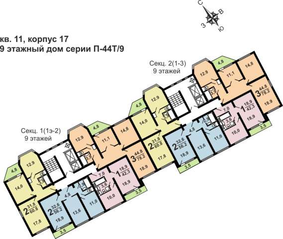 Продам однокомнатную квартиру в Москве. Этаж 9. Дом панельный. Есть балкон.