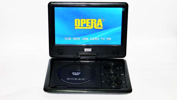 9,8" Портативный DVD плеер Opera аккумулятор TV тюнер USB