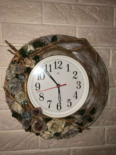 Часы настенные ручная работа!