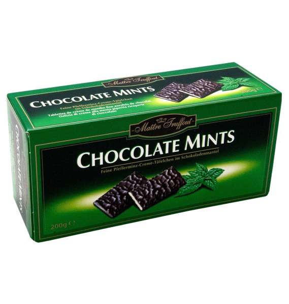 Chocolate Mints - dark chocolate bars mint 200g Austria
