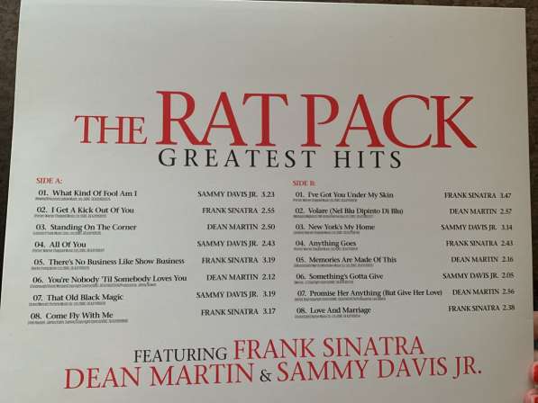 Виниловая пластинка The Rat Pack - Greatest Hits в Нижнем Новгороде