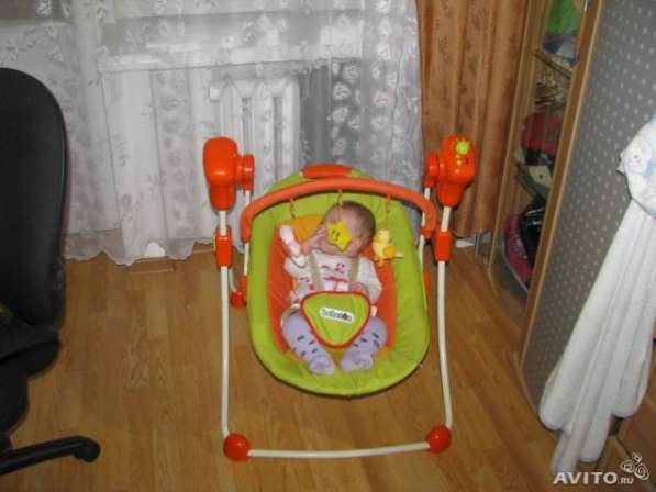 Прокат, электрокачеля детская, Бебетон, оранжевая в Барнауле фото 3