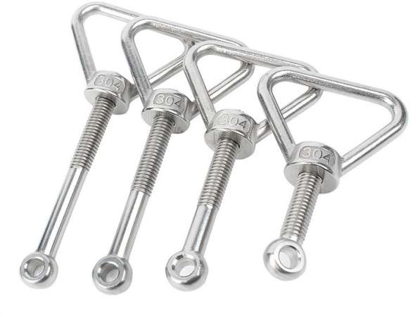 Судовые стальные болты откидные, гайки - барашки