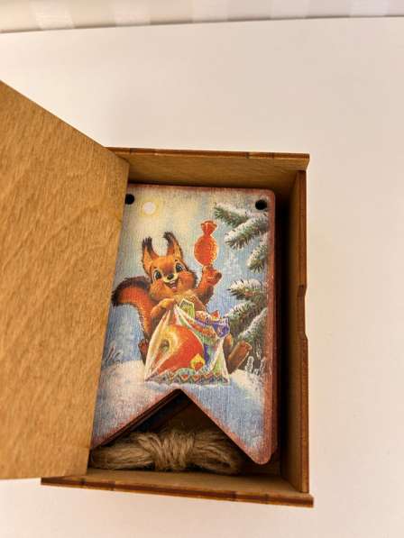 Новогодние ретро флажки из дерева в Москве фото 4