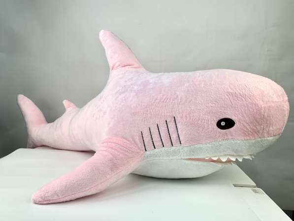 Новая мягкая игрушка розовая акула 100 см