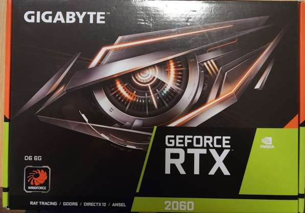 Продам видеокарту Gigabyte Geforce RTX 2060