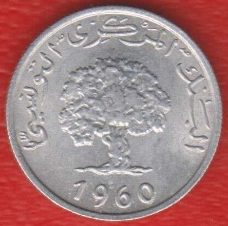 Тунис 1 миллим 1960 г. в Орле фото 4