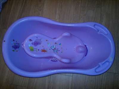 Ванночка с горокой для купания младенцев