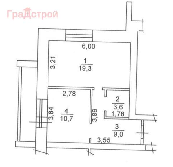 Продам однокомнатную квартиру в Вологда.Жилая площадь 42,60 кв.м.Дом кирпичный.Есть Балкон. в Вологде