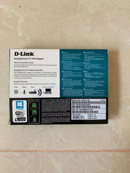 Беспроводной USB-адаптер D-Link DWA-140 в Оренбурге фото 3