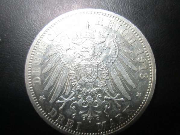 МОНЕТА-DREI MARK-НЕМЕЦКАЯ---СЕРЕБРО-ОРИГИНАЛ в Челябинске фото 27