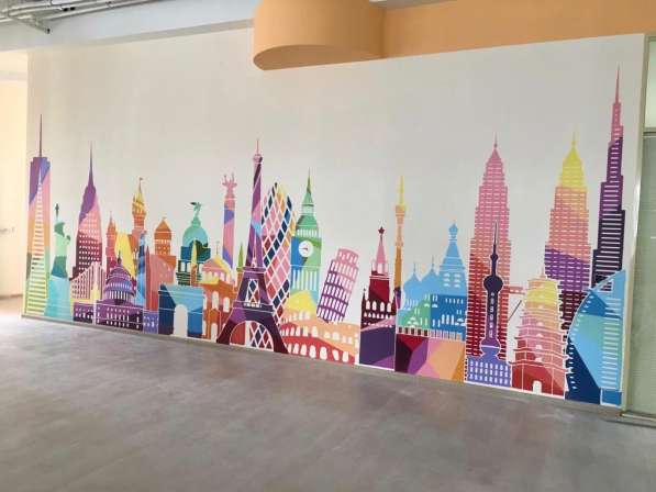 Роспись стен, граффити на заказ, оформление стен в Москве фото 16