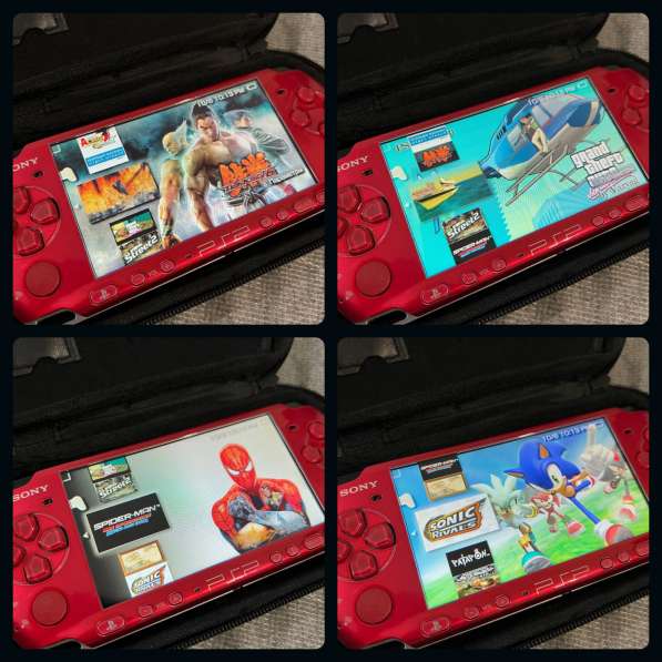 Sony PSP 3008 лимитированная красная, 40 + игр в Екатеринбурге фото 5