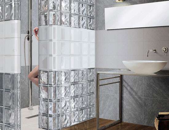 Стеклоблоки для разделения зон в ванной в Барнауле фото 4