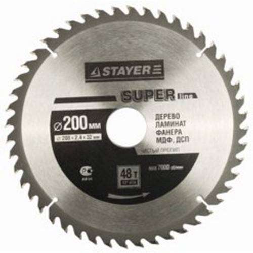 Диск пильный по дереву STAYER MASTER SUPER-Line 3682-230-30-48