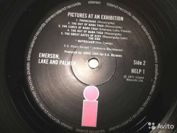 Пластинка Emerson, Lake And Palmer – Pictures At An в Санкт-Петербурге фото 13