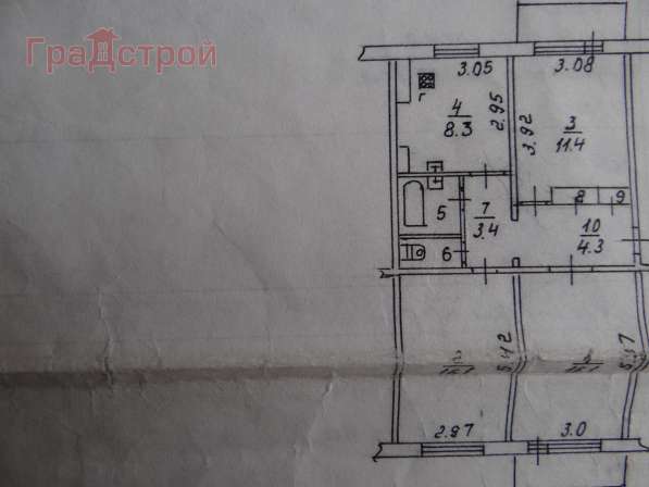 Продам трехкомнатную квартиру в Вологда.Жилая площадь 62 кв.м.Дом панельный.Есть Балкон. в Вологде фото 9